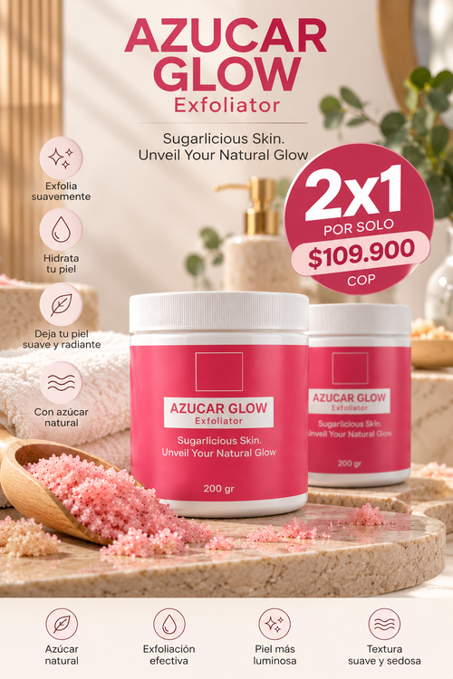 AZÚCAR GLOW™ | Exfoliante Corporal de Azúcar – Piel Suave y Radiante | 200 g
